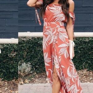 Vici In Full Force Off the Shoulder Maxi Dress